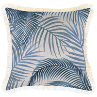 Cushion Cover-Coastal Fringe-Seminyak Blue-45cm x 45cm