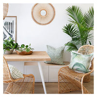 Cushion Cover-Coastal Fringe-Seminyak Green-45cm x 45cm Kings Warehouse 