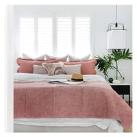 Cushion Cover-Coastal Fringe-Seminyak Rose-35cm x 50cm Kings Warehouse 