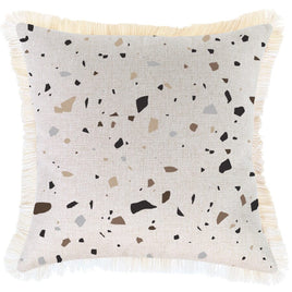 Cushion Cover-Coastal Fringe-Terrazzo-45cm x 45cm Kings Warehouse 