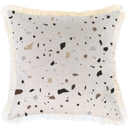 Cushion Cover-Coastal Fringe-Terrazzo-45cm x 45cm Kings Warehouse 