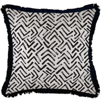 Cushion Cover-Coastal Fringe-Tribal-60cm x 60cm Kings Warehouse 