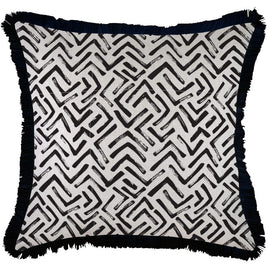 Cushion Cover-Coastal Fringe-Tribal-60cm x 60cm Kings Warehouse 