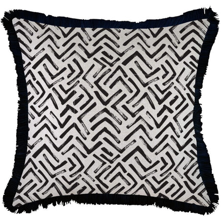 Cushion Cover-Coastal Fringe-Tribal-60cm x 60cm Kings Warehouse 