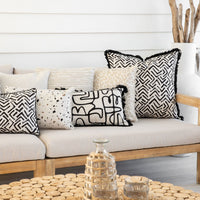 Cushion Cover-Coastal Fringe-Tribal-60cm x 60cm Kings Warehouse 