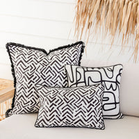 Cushion Cover-Coastal Fringe-Tribal-60cm x 60cm Kings Warehouse 