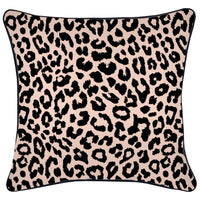 Cushion Cover-With Black Piping-Jungle Peach-45cm x 45cm Kings Warehouse 