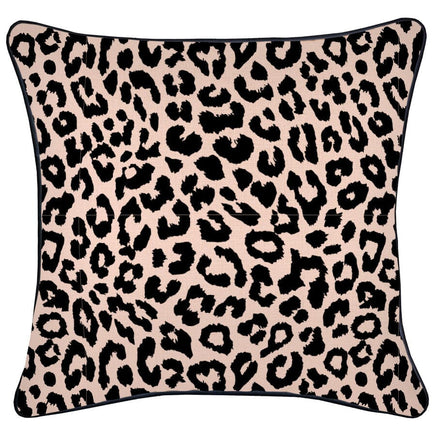 Cushion Cover-With Black Piping-Jungle Peach-45cm x 45cm Kings Warehouse 