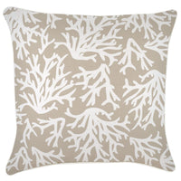 Cushion Cover-With Piping-Coastal Coral Beige-60cm x 60cm Kings Warehouse 