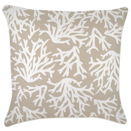 Cushion Cover-With Piping-Coastal Coral Beige-60cm x 60cm Kings Warehouse 