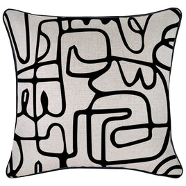 Cushion Cover-With Piping-Cover-Art-Studio-45cm x 45cm Kings Warehouse 
