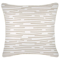 Cushion Cover-With Piping-Earth-Lines-Beige-45cm x 45cm