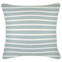 Cushion Cover-With Piping-Hampton Stripe Seafoam-45cm x 45cm