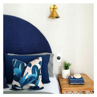 Cushion Cover-With Piping-Lux Teal-45cm x 45cm Kings Warehouse 