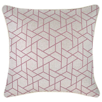 Cushion Cover-With Piping-Milan Rose-45cm x 45cm