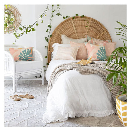 Cushion Cover-With Piping-Paint Stripes Blush-35cm x 50cm Kings Warehouse 