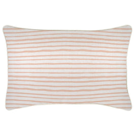 Cushion Cover-With Piping-Paint Stripes Blush-35cm x 50cm Kings Warehouse 