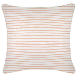 Cushion Cover-With Piping-Paint Stripes Blush-60cm x 60cm Kings Warehouse 