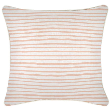 Cushion Cover-With Piping-Paint Stripes Blush-60cm x 60cm Kings Warehouse 