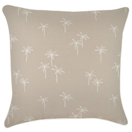 Cushion Cover-With Piping-Palm Cove Beige-60cm x 60cm Kings Warehouse 