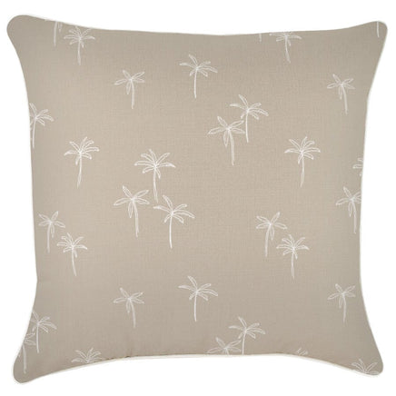 Cushion Cover-With Piping-Palm Cove Beige-60cm x 60cm Kings Warehouse 