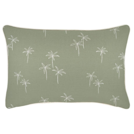 Cushion Cover-With Piping-Palm Cove Sage-35cm x 50cm Kings Warehouse 