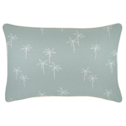 Cushion Cover-With Piping-Palm Cove Seafoam-35cm x 50cm Kings Warehouse 