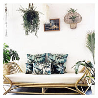 Cushion Cover-With Piping-Palm Trees Lagoon-60cm x 60cm Kings Warehouse 