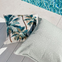 Cushion Cover-With Piping-Palm Trees Natural-45cm x 45cm Kings Warehouse 