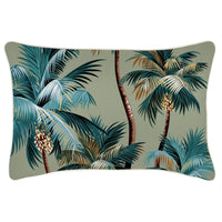 Cushion Cover-With Piping-Palm Trees Sage-35cm x 50cm Kings Warehouse 