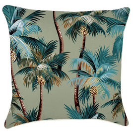 Cushion Cover-With Piping-Palm Trees Sage-60cm x 60cm Kings Warehouse 