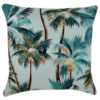 Cushion Cover-With Piping-Palm Trees Seafoam-60cm x 60cm