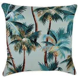 Cushion Cover-With Piping-Palm Trees Seafoam-60cm x 60cm Kings Warehouse 