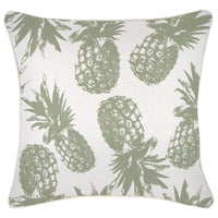 Cushion Cover-With Piping-Pineapples Sage-45cm x 45cm Kings Warehouse 