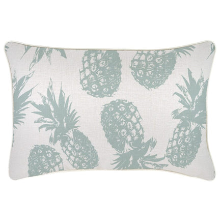Cushion Cover-With Piping-Pineapples Seafoam-35cm x 50cm Kings Warehouse 