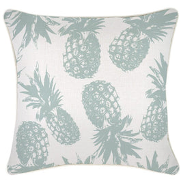Cushion Cover-With Piping-Pineapples Seafoam-45cm x 45cm Kings Warehouse 