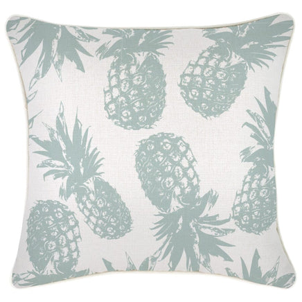 Cushion Cover-With Piping-Pineapples Seafoam-45cm x 45cm Kings Warehouse 