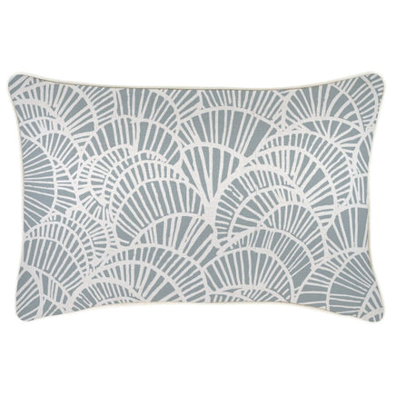 Cushion Cover-With Piping-Positano Smoke-35cm x 50cm Kings Warehouse 