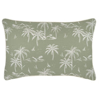 Cushion Cover-With Piping-Postcards Sage-35cm x 50cm Kings Warehouse 
