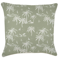 Cushion Cover-With Piping-Postcards Sage-60cm x 60cm Kings Warehouse 