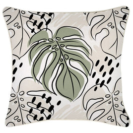Cushion Cover-With Piping-Rainforest Sage-45cm x 45cm Kings Warehouse 