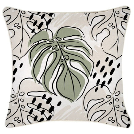 Cushion Cover-With Piping-Rainforest Sage-45cm x 45cm Kings Warehouse 