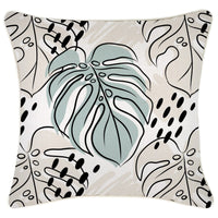 Cushion Cover-With Piping-Rainforest Seafoam-45cm x 45cm Kings Warehouse 