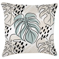 Cushion Cover-With Piping-Rainforest Seafoam-60cm x 60cm Kings Warehouse 
