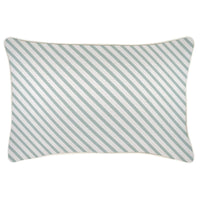 Cushion Cover-With Piping-Side Stripe Seafoam-35cm x 50cm