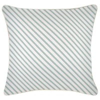 Cushion Cover-With Piping-Side Stripe Seafoam-45cm x 45cm