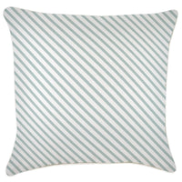 Cushion Cover-With Piping-Side Stripe Seafoam-60cm x 60cm