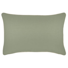 Cushion Cover-With Piping-Solid-Sage-35cm x 50cm Kings Warehouse 