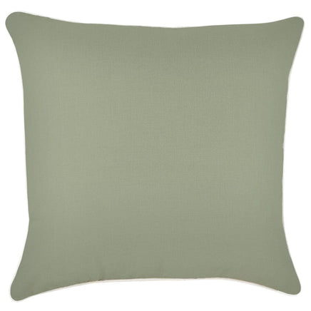 Cushion Cover-With Piping-Solid-Sage-60cm x 60cm Kings Warehouse 