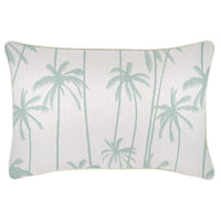 Cushion Cover-With Piping-Tall-Palms-Mint-35cm x 50cm